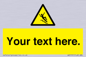 Custom Slippery Stairs Sign